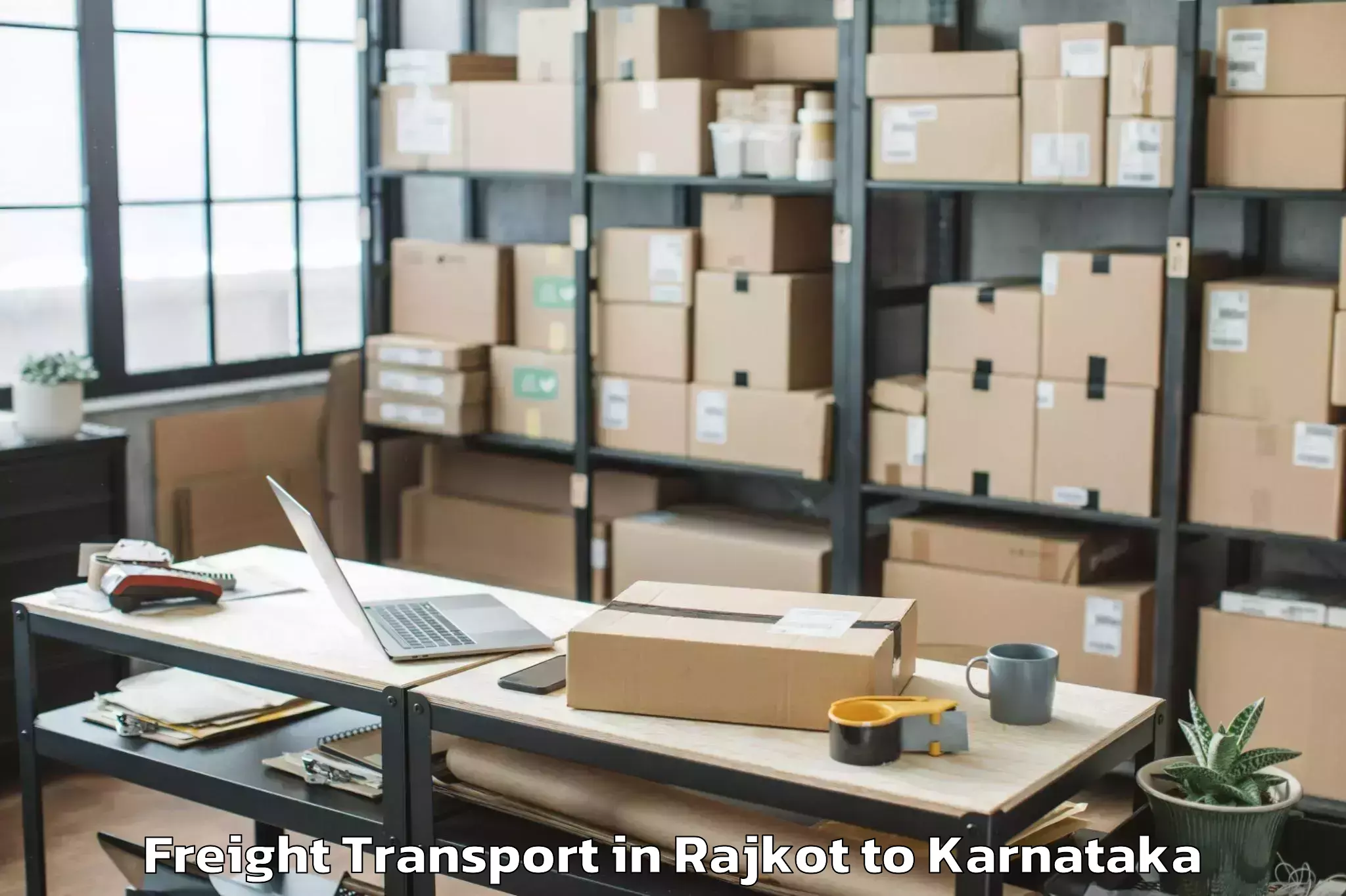 Easy Rajkot to Mudgere Freight Transport Booking